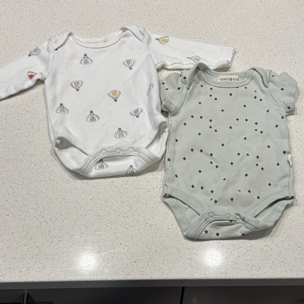 Rabbit + Bear 2 piece bundle, 0-3 months
